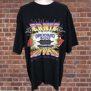 Vintage Nascar T-Shirt Brickyard 400 Inaugural Race Ernie Irvan Indianapolis